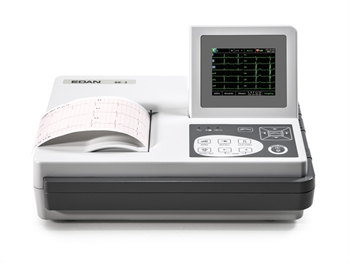 ECG EDAN SE-3 A COLORI - 3 canali con monitor ed interpret. - ECG portatile a 3 canali con monitor a colori e interpretazione.