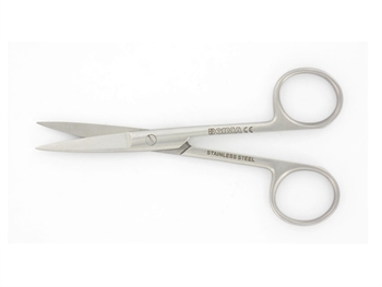 forbice chirurgica retta in acciaio inox punte acute lunghezza 16 cm - forbice chirurgica retta in acciaio inox punte acute lunghezza 16 cm