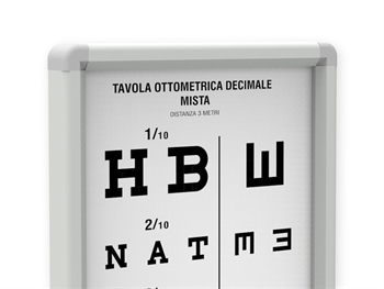 OTTOTIPO NON LUMINOSO DECIMALE MISTO - 3 metri - Altri strumenti diagnostici