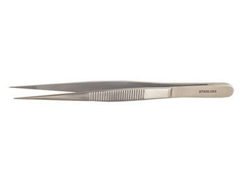 Pinza Punta Fina 12cm - Pinza chirurgica di precisione, essenziale per interventi ortopedici delicati.