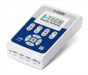 T-ONE Rehab - Dispositivo di elettroterapia a 4 canali per riabilitazione avanzata.