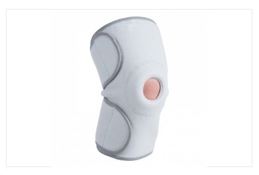Ginocchiera contenitiva con anello e foro rotuleo - Ginocchiera