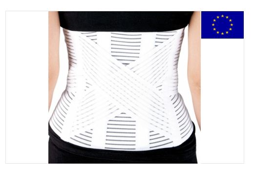 Omnicross - Corsetto lombare con tiranti posteriori incrociati e stecche flessibili - Corsetto lombare
