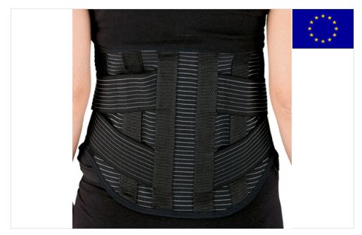 Dorsagrip - Corsetto lombare con doppi tiranti posteriori e stecche flessibili - Corsetto lombare