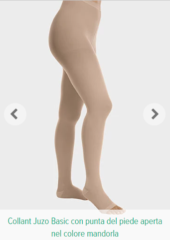 JUZO BASIC 3412 COLLANT - PUNTA APERTA - COLLANT A Compressione Graduata

