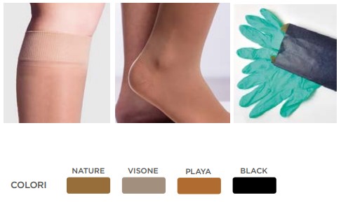 CALZE A COMPRESSIONE GRADUATA - CALZE PREVENTIVE - GAMBALETTO  MAGLIA LISCIA - Gambaletti compressione graduata