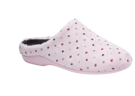 Pantofola Donna Ciniglia Rosa - Loren W9165 - Eleganza e comfort per ogni giorno con supporto ortopedico avanzato.