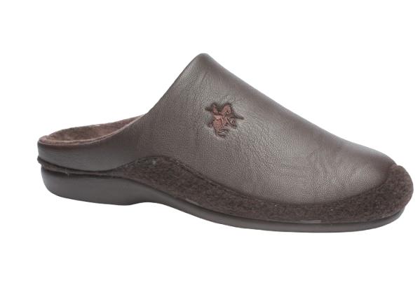 Ciabatta Uomo Econappa/Lanacotta Testa di Moro M - Loren W9167 - Eleganza e confort uniti: la ciabatta perfetta per il benessere del tuo piede.