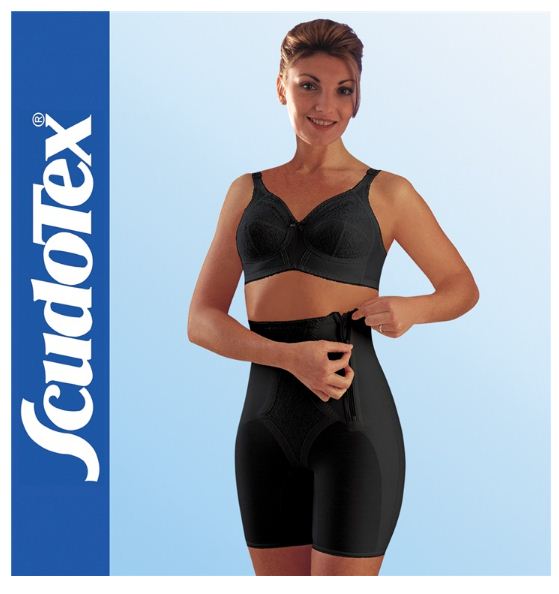 GUAINA SOTTOSENO MIRAGE BERMUDA - NERO - Modella glutei e cosce con cerniera rinforzata.
