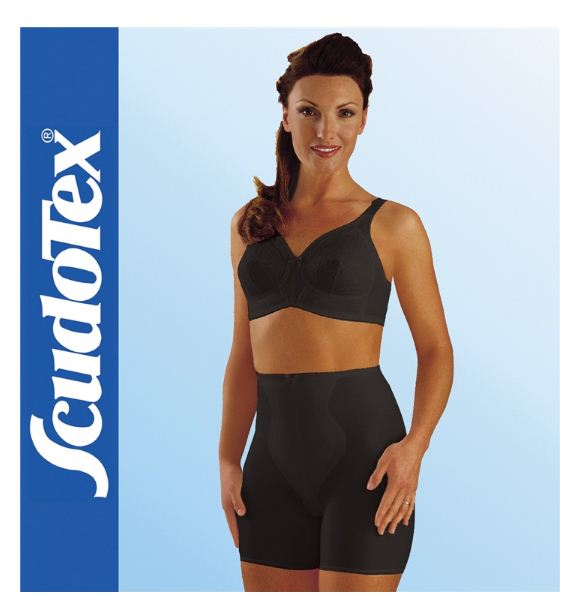 GUAINA SILHOUETTE BERMUDA - NERO - Modella glutei e cosce, rinforzo addominale graduato.
