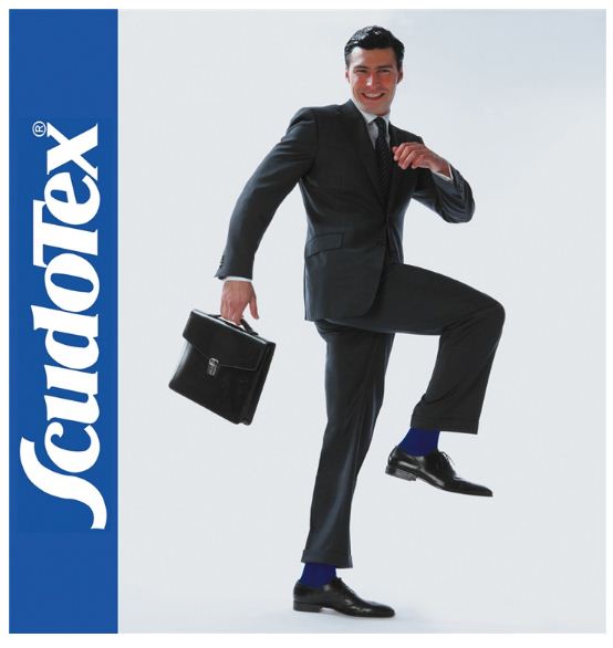 GAMBALETTO SILVER SKY COTTON - BLU - Calze compressione graduata uomo