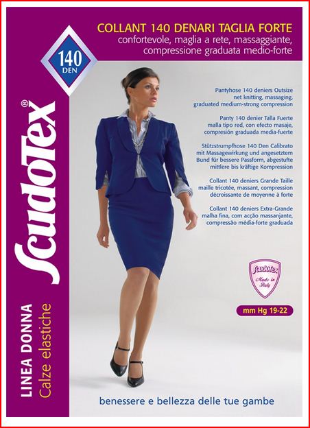 COLLANT 140 DENARI TAGLIA FORTE - VISONE - Collant 140 denari a compressione graduata, taglia forte.