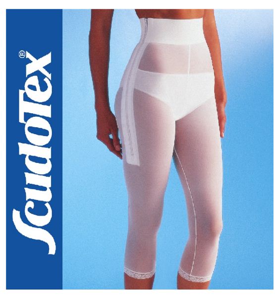 GUAINA LIPOS BERMUDA - Guaina elasticizzata post-operatoria con cerniere laterali.