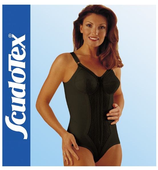 Modellatore Cotton Comfort Corto Coppa B - Nero - Modellatore elegante, comodo con coppe in cotone.