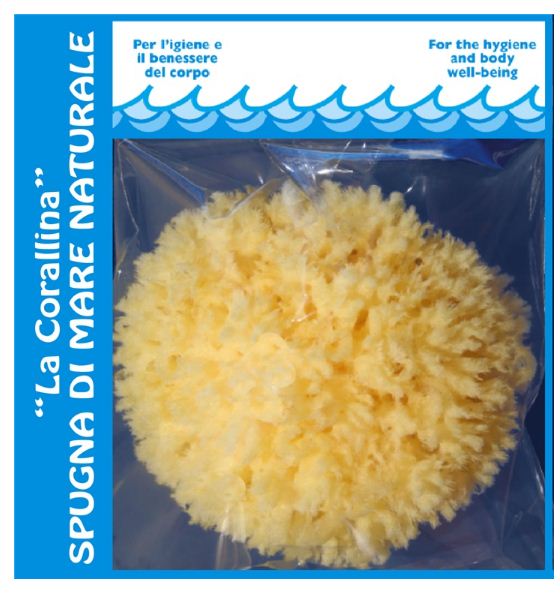 SPUGNA DI MARE PER NEONATO E BAMBINO - 8 cm