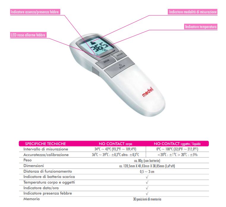 NO CONTACT - Termometro digitale - Immagine 2
