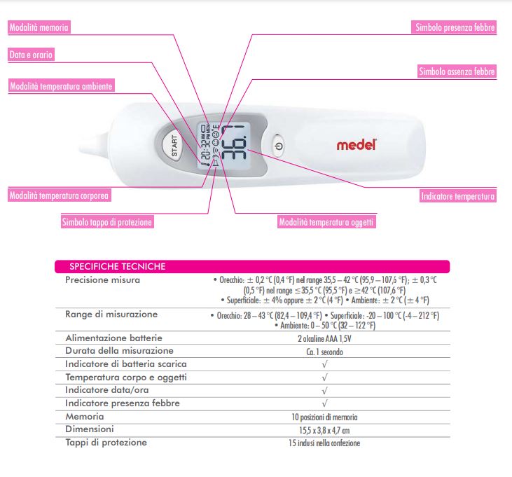 EAR TEMP - Termometro digitale
