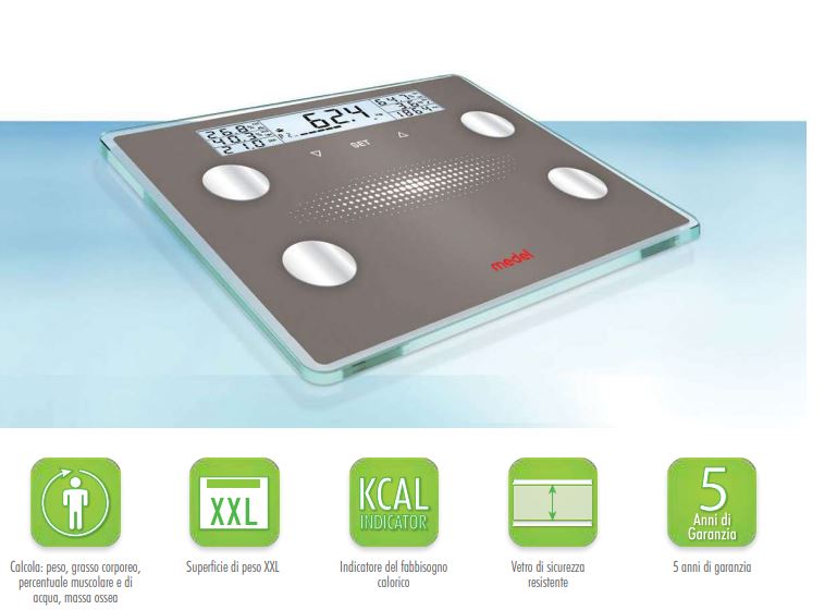 DIAGNOSTIC XXL - Bilancia diagnostica in vetro
