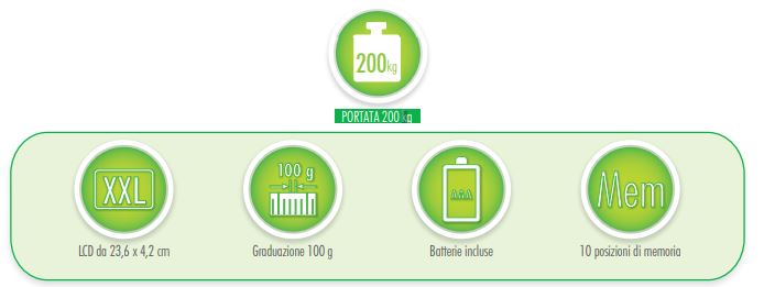 DIAGNOSTIC XXL - Bilancia diagnostica in vetro
