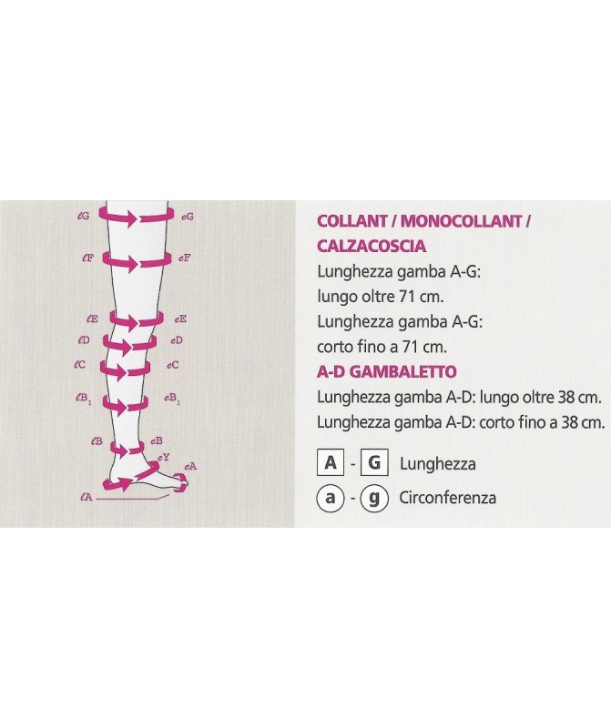 Linea Hospital - Mediven Thrombexin - Calze antitrombo 18 mmHg - Gambaletto AD (paio) - Antitrombo