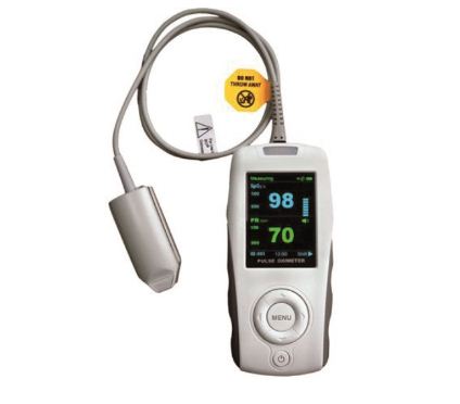 PULSIOSSIMETRO PALMARE CON ALLARMI - DISPLAY A COLORI - Pulsiossimetro (o saturimetro)