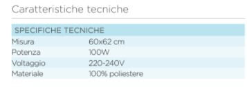 Mantella termica -  LTK730  - Termoforo elettrico