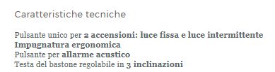 BASTONE IN ALLUMINIO CON LUCE DI CORTESIA E AVVISO ACUSTICO - Bastoni in alluminio - Immagine 2