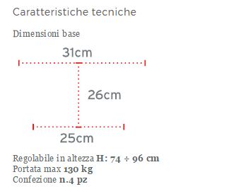 QUADRIPODE ADULTI - MANICO CHIUSO
 - Quadripode