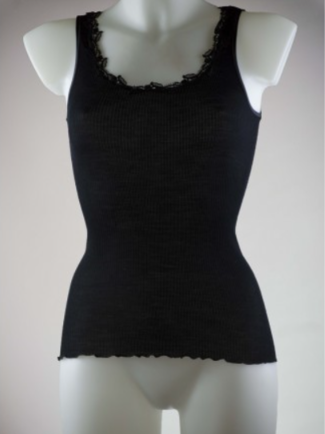 OSCALITO 4092 SP/L Canotta Ortopedica in Lana e Seta con Dettaglio in Macramè - Canotta ortopedica di qualità con supporto termico e comfort, ideale per benessere quotidiano. - Immagine 2
