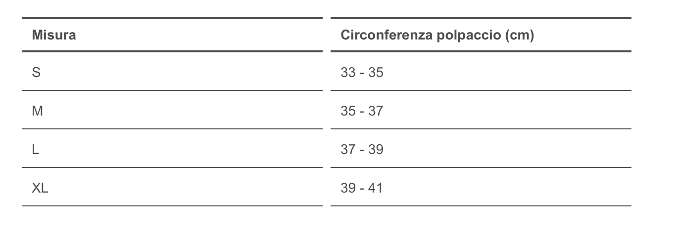 Supporto polpaccio - Polpaccera