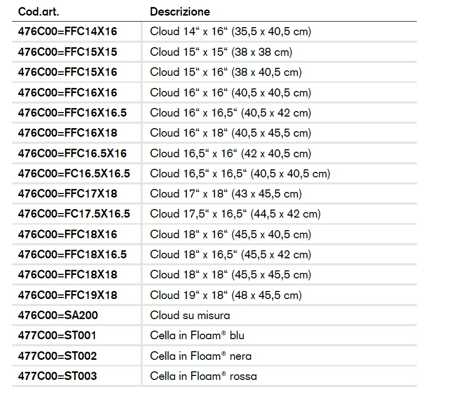 Cloud - Accessorio - HR3204_K - 00000_K
