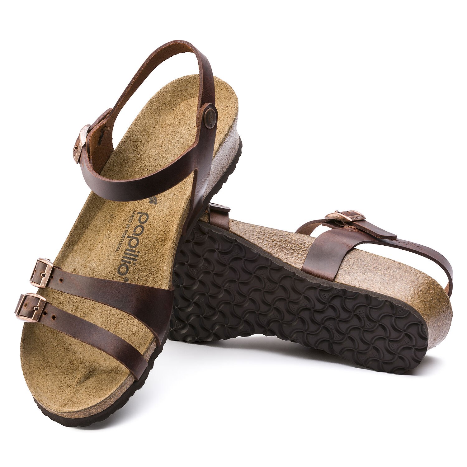 Lana - Cognac / Pelle naturale - Sandali ortopedici - Immagine 2