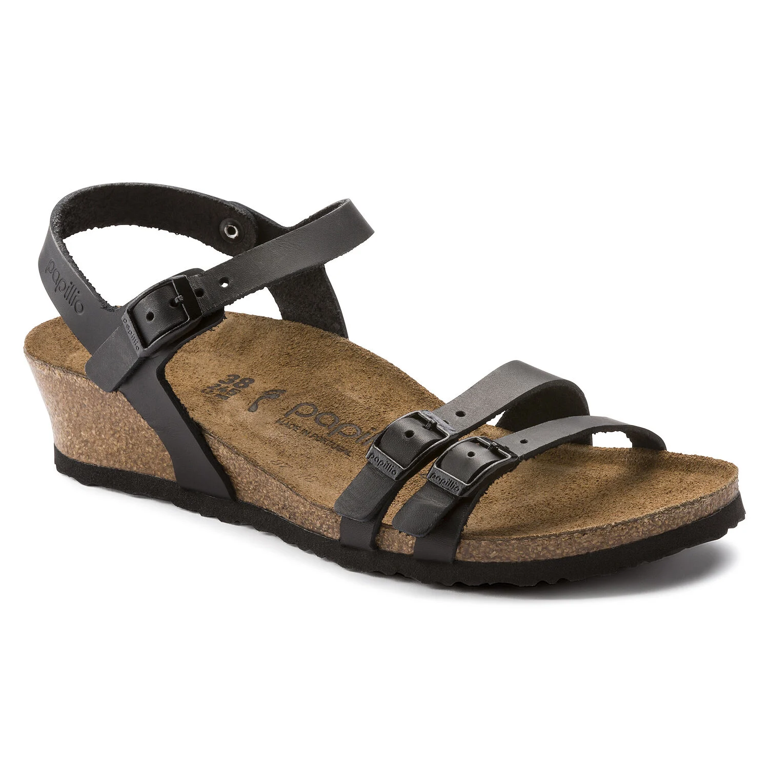 Lana - Black / Pelle naturale - Sandali Ortopedici Donna