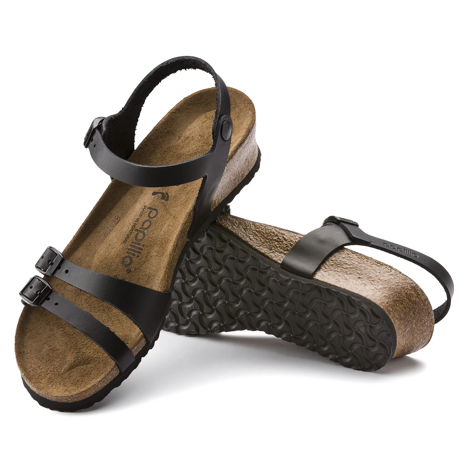 Lana - Black / Pelle naturale - Sandali Ortopedici Donna - Immagine 2