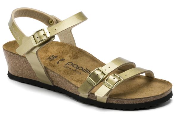 Lana - Metallic Gold / Birko-Flor - Sandali ortopedici donna