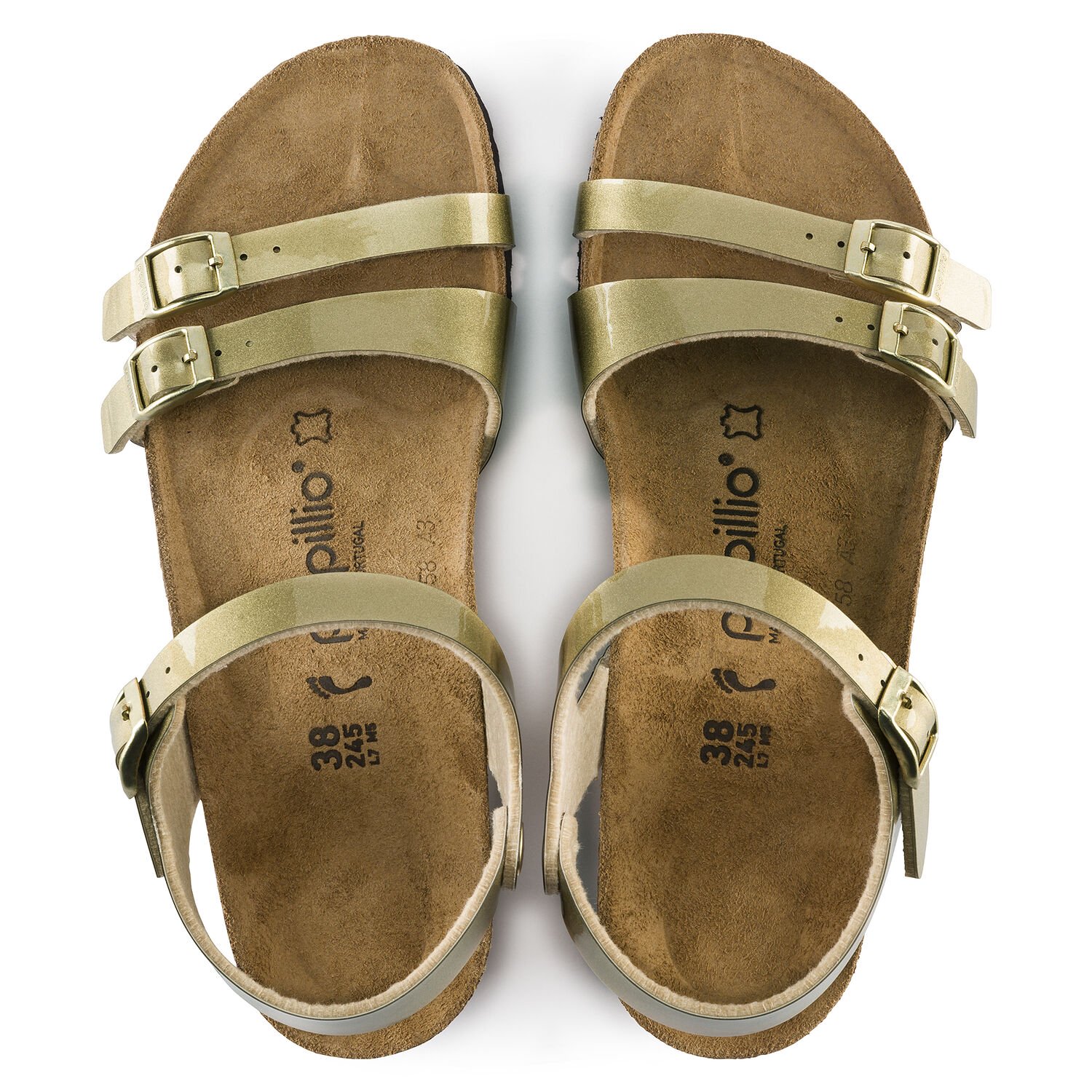 Lana - Metallic Gold / Birko-Flor - Sandali ortopedici donna - Immagine 3