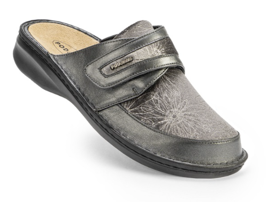 Calzatura Ortopedica Patrizia Decor Dark Grey - Elegante e confortevole, la calzatura ortopedica Patrizia Decor offre supporto e stile per le donne attive.