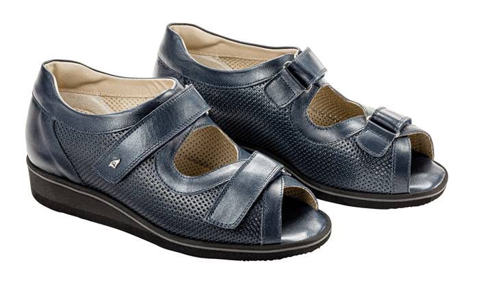 LEDRO PERLATO BLU - Scarpe Ortopediche Donna