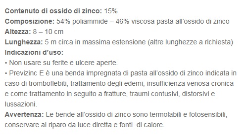 Benda elastica Previzinc E