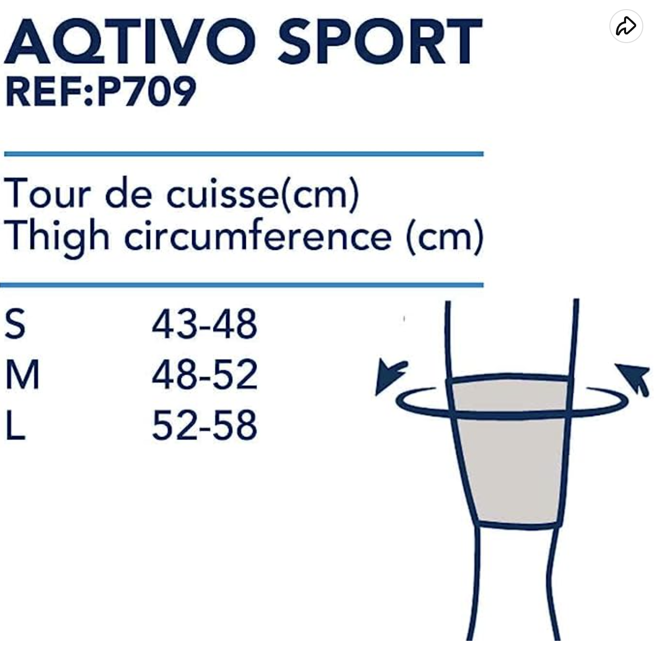 Aqtivo Sport Muslera Elastica - Fascia compressiva coscia - Immagine 2