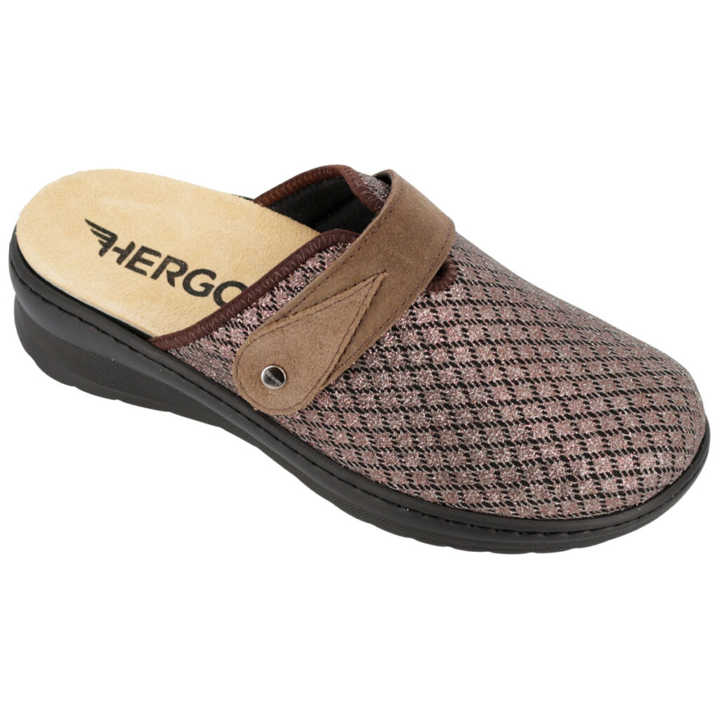 B baltimor h3504 camoscio/alborelast taupe - Calzatura ortopedica donna in camoscio taupe per camminata protetta e senza fatica.