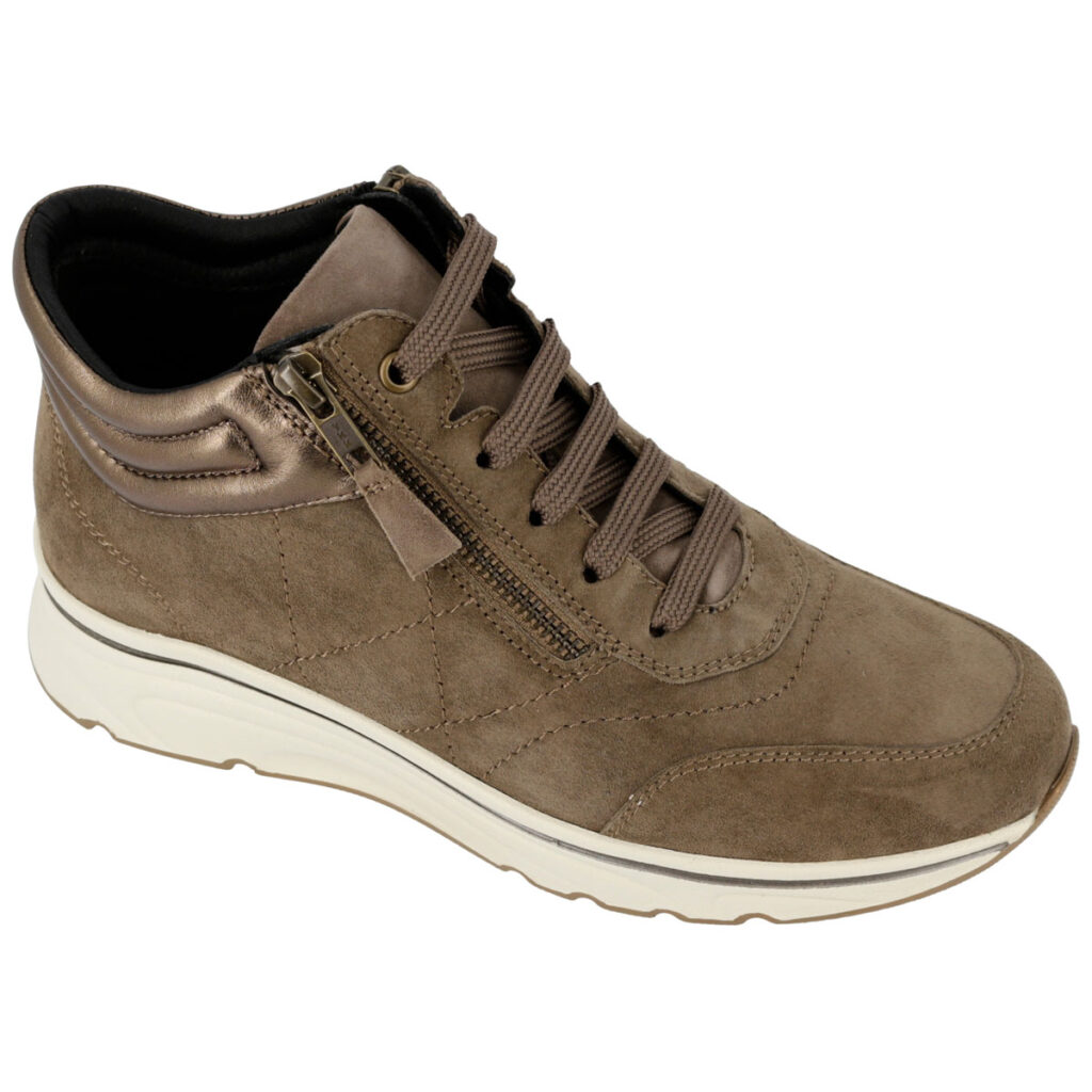 Calzatura Hergos T Starligh H8601 Camoscio Visone - Elegante calzatura ortopedica personalizzabile per comfort e supporto ottimale.