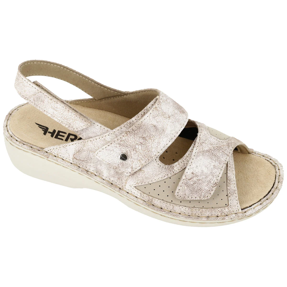 H1918 – Loto/Forbielast Beige - Scarpa ortopedica femminile dal comfort imbattibile, perfetta per il benessere quotidiano.