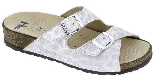 HERGOS PESARO H076 - GIRAFFA BIANCO - Ciabatte ortopediche donna 