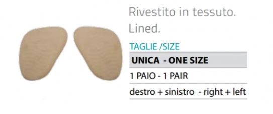 Mini cuscinetti invisibili foderati -  Cuscinetto metatarsale 