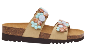 SINITRA 2 STRAPS - BEIGE/MULTICOLOR - Zoccoli sanitari - Immagine 2