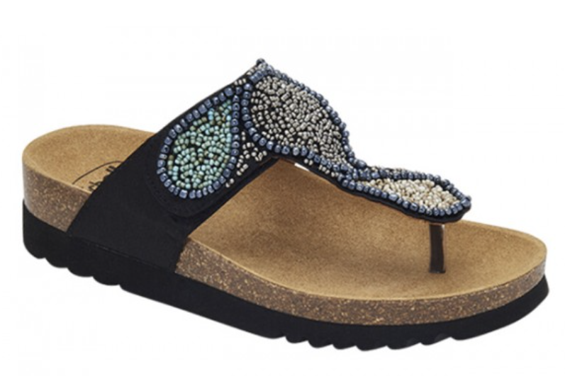 TANISHA 23 SAT+BEA W NAVY BLU/M - Ciabatte ortopediche donna