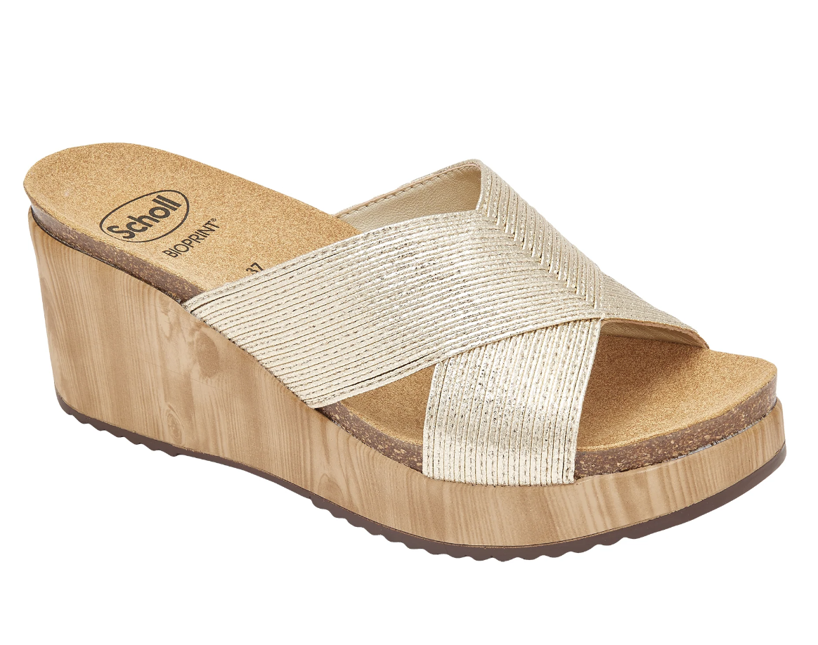 WEDGE PLATINO SABAUDIA CROSS - Ciabatte ortopediche