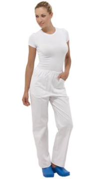 PANTALONI STAR - Pantaloni sanitari unisex, 100% cotone, elastico in vita