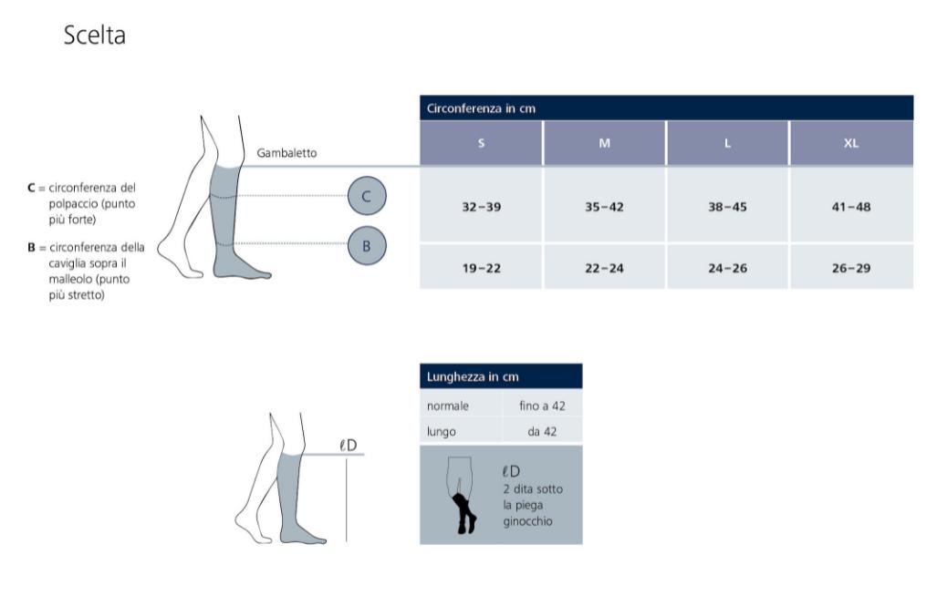 WELL BEING - HIGHLIGHT - FOR MEN - UOMO - GAMBALETTO - Gambaletto a compressione graduata, elegante e confortevole.